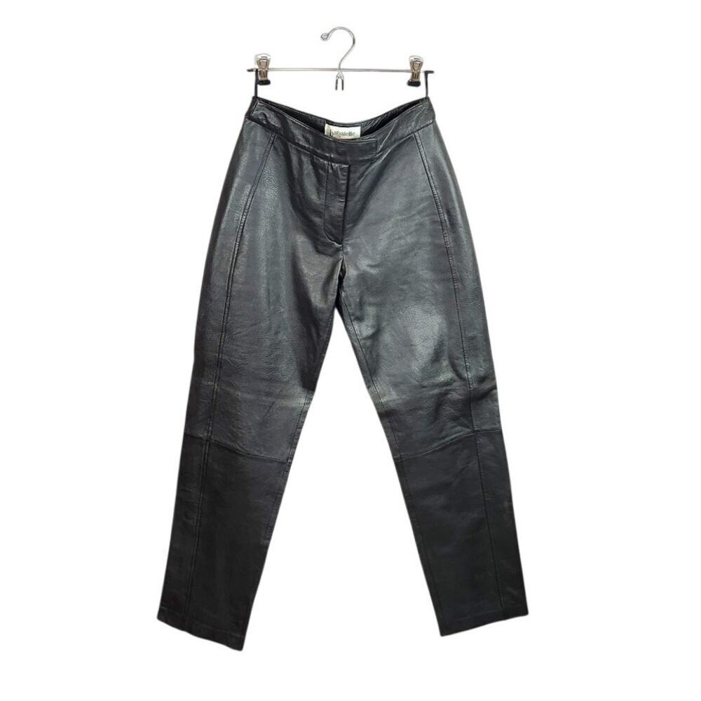 Bagatelle Black Leather Pants Minimalist Classic Capsule Goth 4